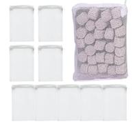 gifyym Aquarium Filter Bag - 20 x 30 cm Media Mesh Filter Bags - Fine Mesh Waterproof Filter Bags for Freshwater & Saltwater Aquariums | Aquariums Tea Bags Media Set for Aquarium Care