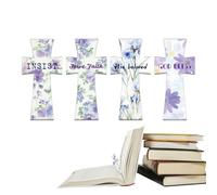 gifyym Bible Bookmarks - Inspirational Floral Christian Magnetic Bookmarks, 4 Reading Accessories for Book Lovers | Birthday Gift Church Office Home School