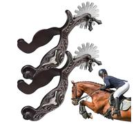 gifyym Boot spurs, equestrian sports competition equipment, spurs for horse boots, for riding, jumping riding, ranch work, riding training, rider, rancher, competitor, fashion lovers, women