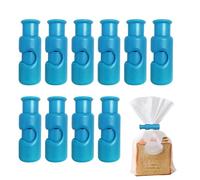 gifyym Bread Bag Clips, Bread Bag Fasteners | 10 Packaging Clips for Preservation,Easy Squeeze and Lock Packaging Clips for Food