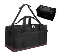 gifyym Camping Storage Bag - Camping Organizer - Heavy Duty Portable Bag with Large Capacity for Outdoor Hunting Adventure Survival Vehicle Travel and Kitchen, Black/White, Consulte la descripción