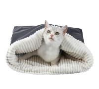 gifyym Cat Sleeping Bag - Cuddly Plush Sleeping Bag for Cats, Winter Plush Heat Cushion for Cuddling, Hiding, Rest, Travel, Car, Indoor