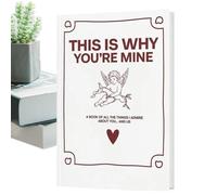 gifyym Couples Book - Cardboard Instruction Book, Books for Love Relationships, for Boyfriends Men Women Home Indoor Outdoor Wedding Birthday