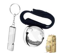 gifyym Defence Bell - Bell with Magnetic | Survival Self Defence with Mute | Bells for Safety When Camping, Hiking | Warning Function for Adventure & Night Running