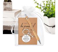 gifyym Employee Appreciation | Notebook with Pen and Keyring - Be Proud of Your Work | For Office Colleagues Nurses Employees Teachers Christmas