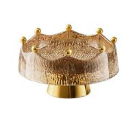 gifyym Foot Fruit Bowl - Decorative Container for Trifle in the Kitchen | Presentation Plate for Worktop, Table Decoration for Dining Table with, Breads, Desserts, Snacks, Salads, Pasta Dishes