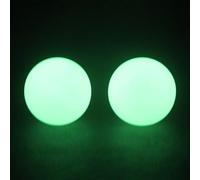 gifyym Glow-in-the-Dark Hockey Training Balls - Field And Roller Hockey Practice Pucks | PVC Glow Balls For Indoor, Outdoor, Night Training, Kids Adults Youth Outdoor Games, 2-Pack