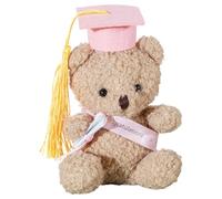 gifyym Graduation Stuffed Bear - 5.1 Inch Doll With Hat & Diploma Souvenir Gift | Animal Desktop Ornament For Kindergarten School College | Graduate Keepsake Decoration Ceremony Party Celebration