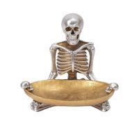 gifyym Halloween Bowls - Skull Candy Holder, Scary Resin Bowl Vintage Decoration for Jewellery Fruit Biscuits Snack Serving Home Bar Workplace Party