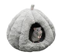 gifyym Hamster Nest - Winter Warm Closed Cotton Pet Bed with Fleece Lining | Thickened Hanging Small Animal Cave for Hamsters, Mice, Birds, Cage, Cosy Sleeping House