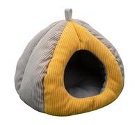 gifyym Hamster Nest - Winter Warm Closed Cotton Pet Bed with Fleece Lining | Thickened Hanging Small Animal Cave for Hamsters, Mice, Birds, Cage, Cosy Sleeping House