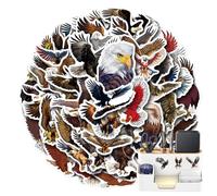 gifyym Hawk Stickers - Cartoon Vinyl Stickers | Eagle Cute Animal Stickers | Waterproof Cute Retro Bird Eagle Wings Sticker | Flag Sticker for Laptops, Luggage and Scrapbooking