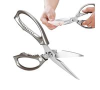 gifyym Heavy Duty Stainless Steel Kitchen Scissors Kitchen Scissors - Tools Utensils for Chicken Bones Meat Home Cooks Chefs Food Preparation