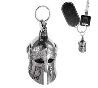 gifyym Helmet Keyring - Greek Roman Keychain Pendant | Vintage 3D Gladiator Helmet Charm for Motorcycle Biker Riders | - Bike Scooter Accessories