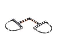 gifyym Horse Bit - Copper Roller Mouthpiece D-Ring Bridle with Simple Joint Professional Riding Fitting for Training and Riding Comfort Design for Control and Understanding with the Horse