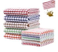 gifyym Kitchen Towels - Kitchen Towels - Flour Sack Dish Rags | Ultra Thin Cotton Tea Toco 10 Packs (15.8"×11.0") for, Countertop, and Glassware