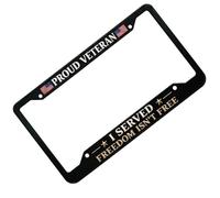 gifyym License Plate Frame for Car - Rust Resistant and Patriotic | Patriotic License Plate Frame, for Women, Men, Adults, Motor Vehicles, Saloons, Pickups, Trucks, Trailers, ATV, Motorhomes