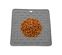 gifyym Licking Mat for Dogs | Slow Feeder Anti-Gluttony Silicone Suction Cups - Food Tray 18.8 x 18.8 cm for Enrichment, Pet Training and Fun Activity