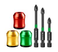 gifyym Magnetic Screw Ring - Bit Screwdriver Tool, Magnetic Screw Holder for Drill, for Mechanics, Carpenters, Replacement DIY Repair Workshop, Garage, Construction, Home