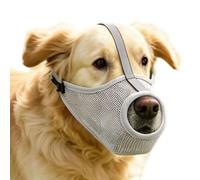 gifyym Mesh Dog Muzzle, Reflective, Breathable, Soft Mouth Cover, Medium Dog Muzzle, for Prevention Against Eating Waste, Barking, Licking and