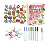 gifyym Paint Kit - 12 Colors 3D Foam Texture Art Painting Set | 3D Effect Drawing Kit for Girls Boys Birthday Christmas New Year Kindergarten School