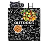 gifyym Picnic Blanket, Waterproof Camping Blanket For And Leisure, Sand-Repellent Non-Slip Lying Mat For Garden, Camping, Park & Leisure Activities