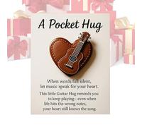 gifyym Pocket Music Card, Handmade Encouragement Keepsake | Inspirational Musical Souvenir | For Teens Adults Collectors Birthday Christmas Guitarist Violinist Pianist Drummer