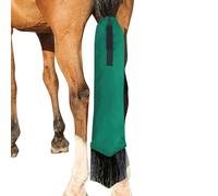 gifyym Ponytail Bandage - Tail Guard | Fringed Protective Bag - Tail Storage Bag (Non Woven Fabric, 70 x 8 cm, Blue/Black/Red