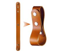 gifyym PU Leather Whip Holder | Metal Clasp Soft PU Leather Ox Puller Loop Belt - Cowboy Riding Whip Holder, for Equestrian Sports, Enthusiasts, Beginners, Amateurs, Women