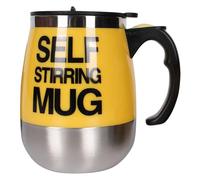gifyym Self Stirring Mug - 400ml Stainless Steel Battery Operated Drinkware | Rechargeable Auto Magnetic Mug | Magnetic Self Stirring Coffee Cup for Tea Office Travel School Gym Camping and Picnic