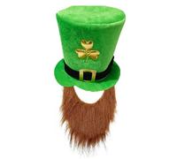 gifyym St Patrick's Day Hat - Rish Hat Head Bopper With Shamrock | Irish Fancy Dress Hair | Saint Patricks Carnival Party Supplies | Irish Themed Celebration Decor | Novelty Hats For Men And Women