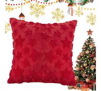 gifyym Throw Pillow Cover,18x18 Inch Plush Soft Christmas Star Pillowcase - Cushion Case | for Home Bedroom Couch Sofa Bed Car Holiday Festival Winter