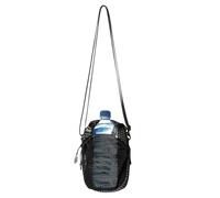 gifyym Water Bottle Carrier Bag - Small Drawstring Bag,Stylish Drawstring Water Bottle Bag | For Students Adults Women Men School Travel Hiking Hiking Walking, Black/White, Consulte la descripción