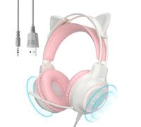 gifyym Wired Headphones, Noise Cancelling with Microphone, Headphones for Computers, for Listening to Music, Telephone Calls, Study, Home, Dormitory, Apartment, Girls and Women