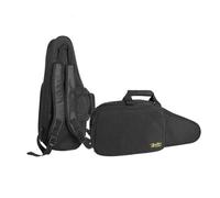 Gig-bag for alto sax, black cordura, 15 mm padded, with straps and accessory pocket