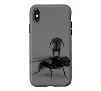 Giga Fly Surreal Macro Insect Sigma Gigachad Brainrot Meme Case for iPhone X/XS