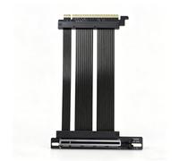 GIGA-MEGA PCIe X16 GEN5 Right Angle Riser Cable PCIe 4.0 and 5.0 for GPU Vertical Mount Bracket for RTX4090,RTX5090D, RX7900XT, RX9070 ATX (16CM GEN5 Black)