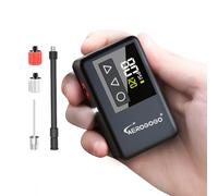 GIGA PUMP 120 PSI Rechargeable Mini Bike Pump, Bicycle Pump with Digital Pressure Gauge, 3.8oz Portable Bike Air Pump Tire Inflator, Mountain,Presta & Schrader Valves,Preset Pressure & Auto Shut Off