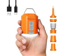 GIGA PUMP 4.0 Portable Air Pump 4.2kPa Air Pump for Inflatables Rechargeable Pump with Camping Light Ultra Air Mattress Pump for Pool Floats, Swimming Rings, Camping Pad, Sleeping Pads