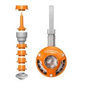 GIGA Pump Air 1oz Ultra-Mini Air Pump for Inflatables, Micro Portable Air Mattress Pump for Pool Floats Air Bed Air Mattress (Orange)