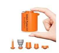 GIGA PUMP Electric Portable Air Pump, Ultra-Light 2.8oz Rechargeable Mini Air Pump for Camping Gear, Sleeping Pad, Inflatables, Air Mattress, Pool Toys - Mini Inflator/Deflator