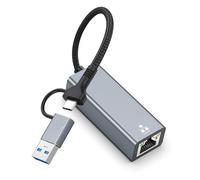 Gigabit Ethernet Adapter USB C to RJ45, 1000 Mbps USB 3.0 Wired Network Converter Plug Play, Ethernet to USB Type-C Network Adapter for Laptop, Windows XP, MAC OS, Linux, Vista 7 8 10 11 More
