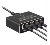 Gigabit Ethernet Splitter 1 to 4 - Network Splitter with USB Power Cable, RJ45 Internet Splitter Adapter 1000Mbps High Speed for Cat 5/5e/6/7/8 Cable [4 Devices Networked Simultaneously]