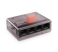 Gigabit Ethernet Splitter 1 to 4 Port, 1000Mbps High-Speed LAN Adapter with USB Cable, Mini Plastic YuLinca Network Hub, Plug & Play for Router, Modem, PC, IP Camera, Printer, Smart TV