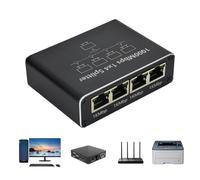 Gigabit Ethernet Splitter, Additional Ethernet Ports for Routers | 1 to 4 Ethernet Splitter - RJ45 Network Cable Connector with Mbps with our 1000Mbps Internet Cable Caper Splitter