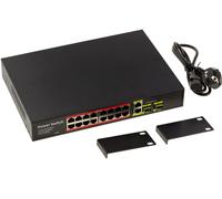 Gigabit Ethernet Switch PoE PoE+ 30W 16 Ports RJ45 Descendants And 2 Mounts