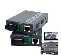 Gigabit Fiber Converter - Fast Ethernet Speed Single Mode LC Transceiver Module, Mini Fibres Media Converters Unit | High Performance Networking Solution, Compact Fiber to Ethernet Converted