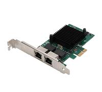Gigabit Network Card,Dual Port PCI-Express,Innovative Power Management Function,Compact Structure,PCI-E X1 1000Mbps Double Port Gigabit Ethernet Network Card