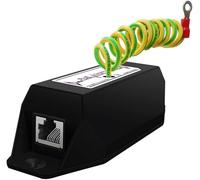 Gigabit PoE+ Ethernet Surge Protector 10KV Lightning Suppressor LAN Network CAT5/CAT6 Thunder Arrestor 10/100/1000 Mbps