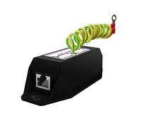Gigabit PoE+ Ethernet Surge Protector 10KV Lightning Suppressor LAN Network CAT5/CAT6 Thunder Arrestor 10/100/1000 Mbps